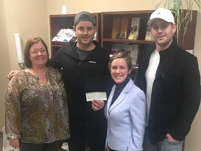2018 charitable donation presentation for the Alzheimer Society