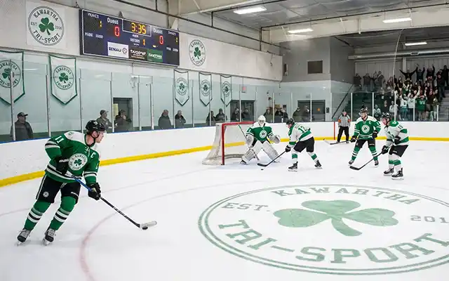 Hockey game at the Kawartha Tri-Sport Tournament
